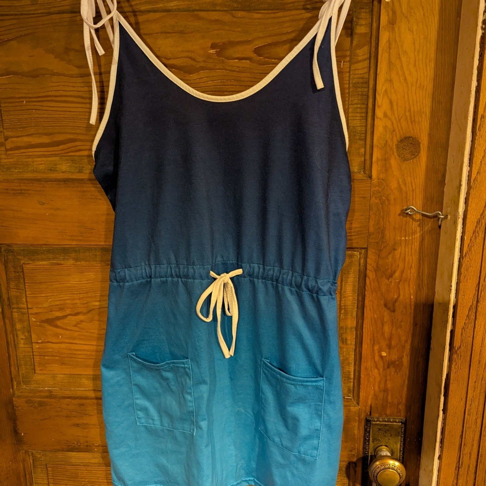 Source Unknown Blue Mini Dress with Ombre Effect