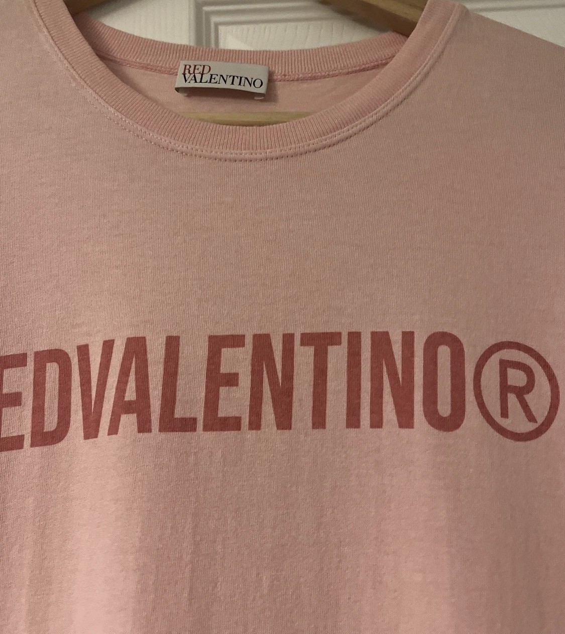 R.E.D Valentino Dress UK16 IT48 (fit) Pink Tshirt Summer Tulle