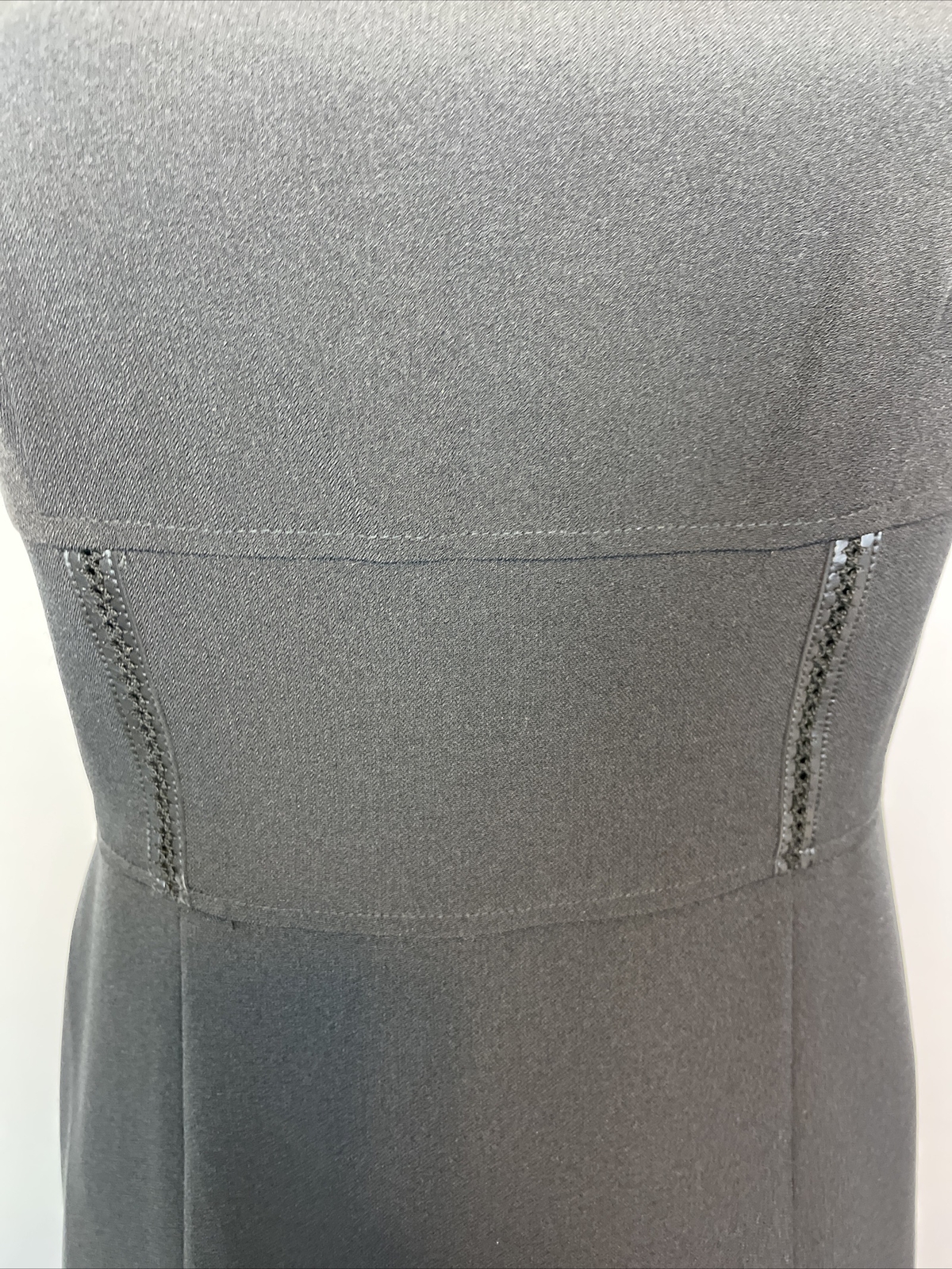 Evan Picone Black Stretch Zip Back Formal A Line Dress Women’s Size 6 Career EUC