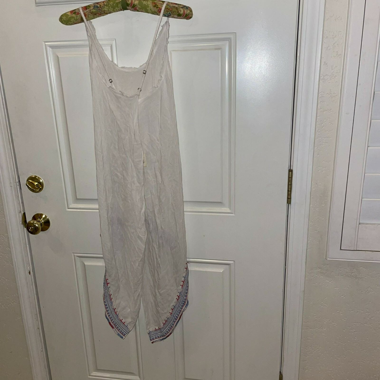 cms associates Women’s White Scoop Neck High Low Dress Size Small