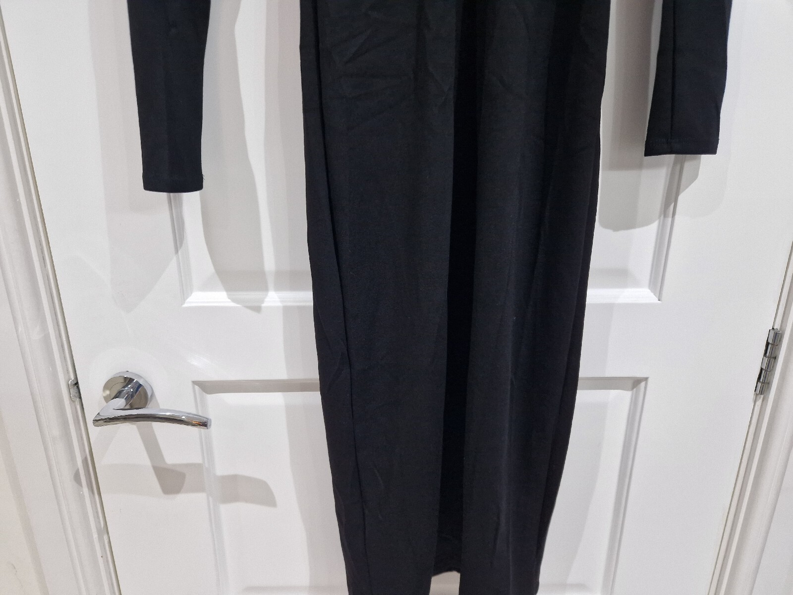 Anthropologie Twisted Front & Back Midi/Maxi Dress Size UK 8 Black New No Tags