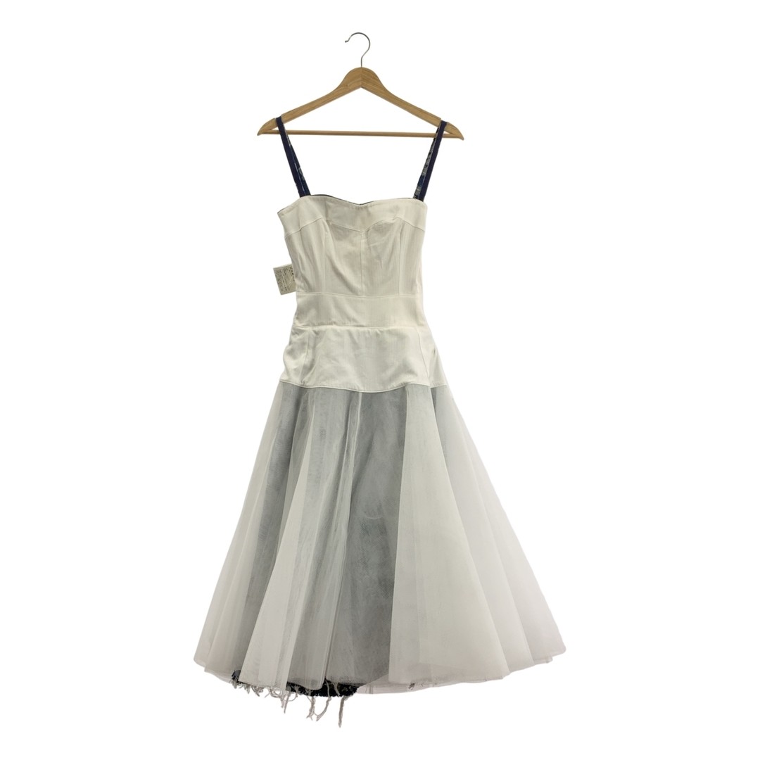 None |2019SS | Embroidery Tulle Layered Cut-off Volume Dress XS Used KLDR-0
