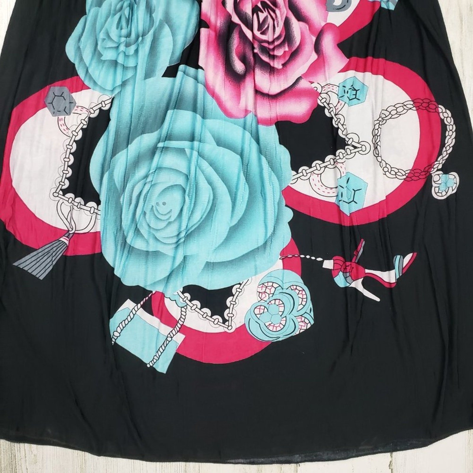 NWT Si Rou Smocked Tie Strap Floral Sundress Women’s Size Medium