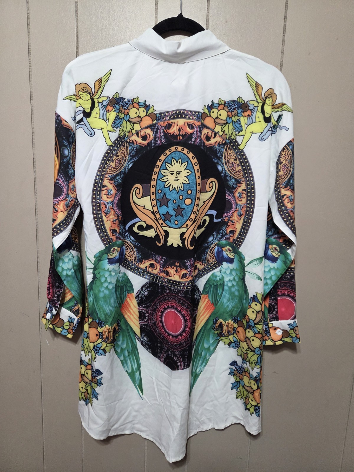 Medusa Button Down Shirt Dress Size Small New