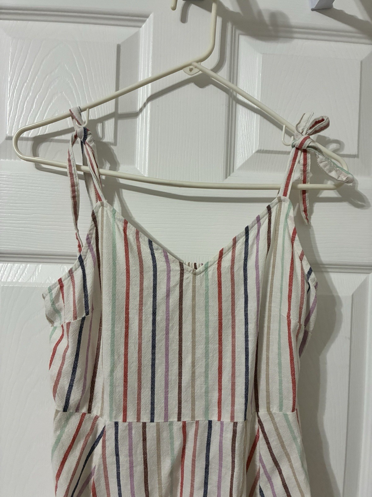 GAP striped sundress Size Small Cami top Fit & Flare Linen blend Multicolor