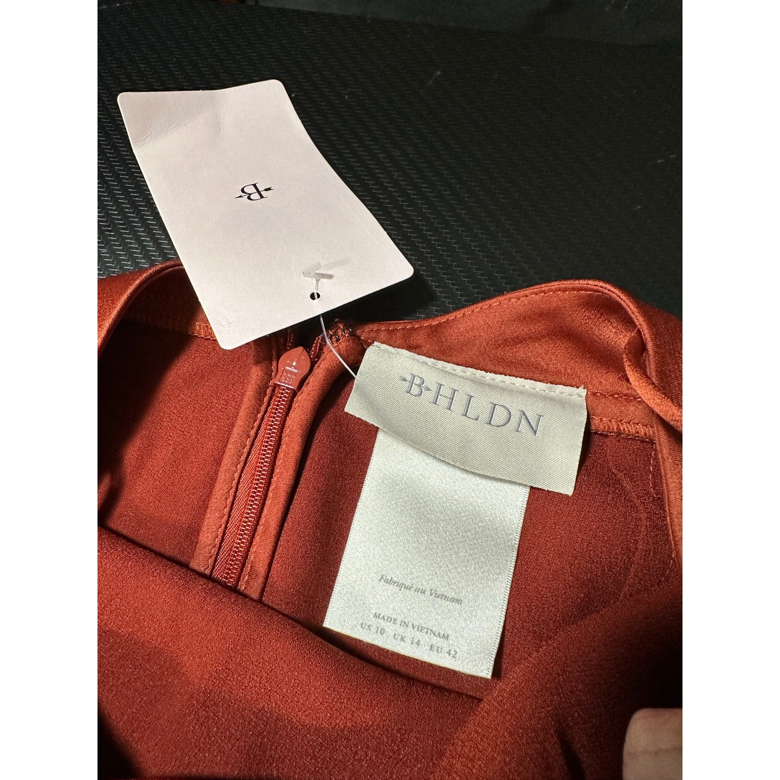 BHLDN August Satin Charmeuse Midi Dress Size US 10 NEW