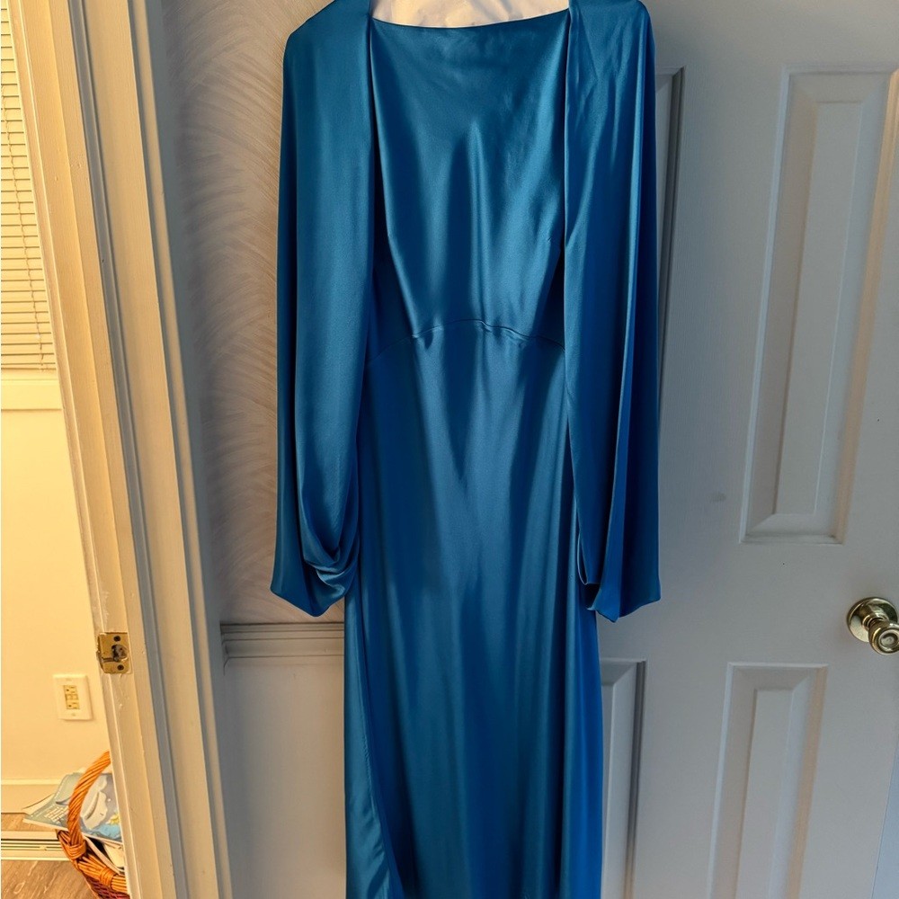 Roksanda Ilincic Vibrant Blue Long Sleeve Dress