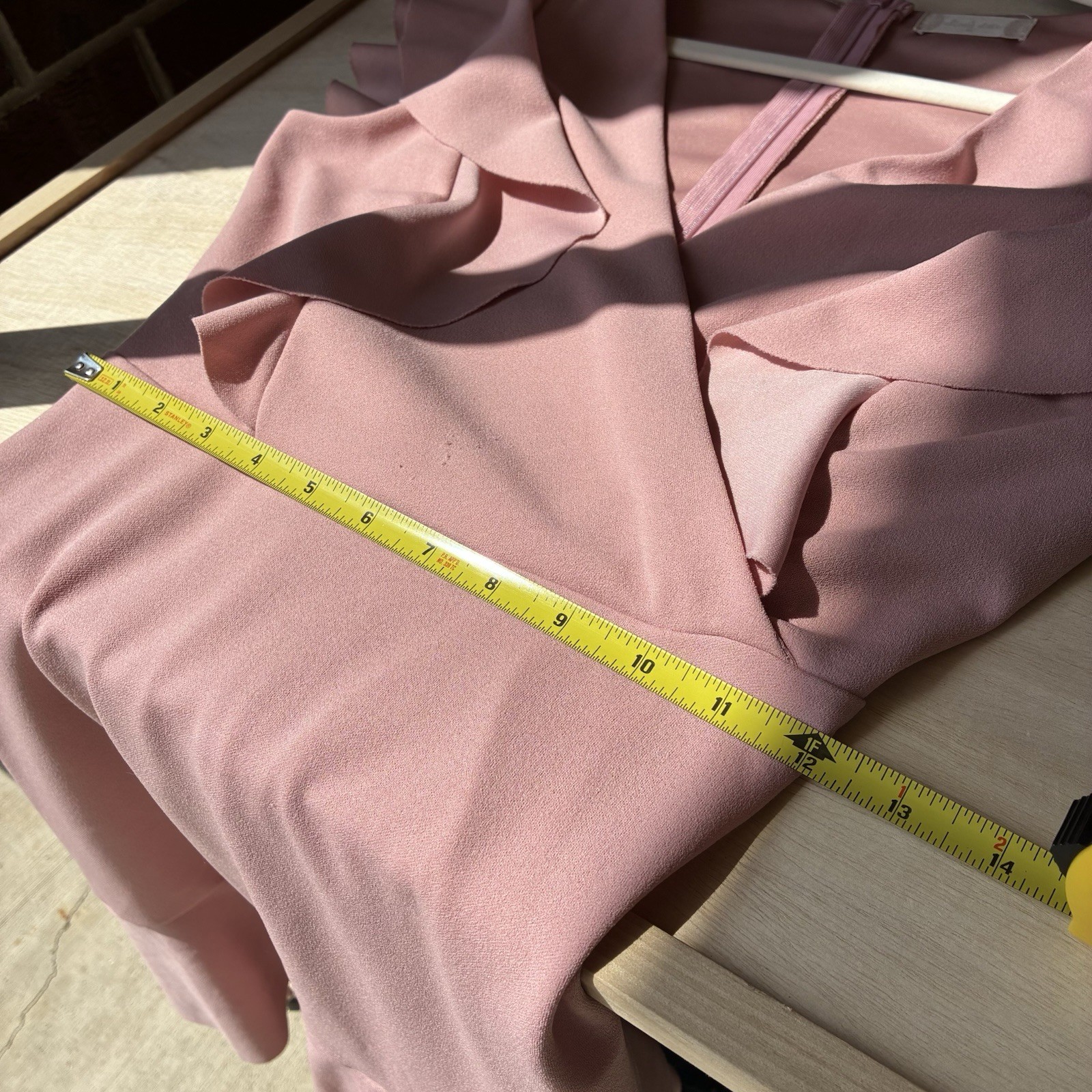 Altar’d State Short Sleeve Fit & Flare V Neck Dress Size Med Rose Pink Feminine