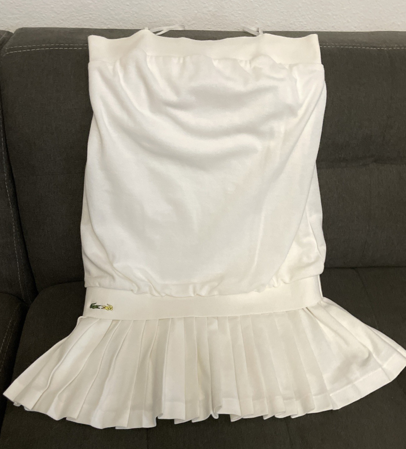 Lacoste Malandrino Women’s Spaghetti strap Tennis?Dress made France Sz M