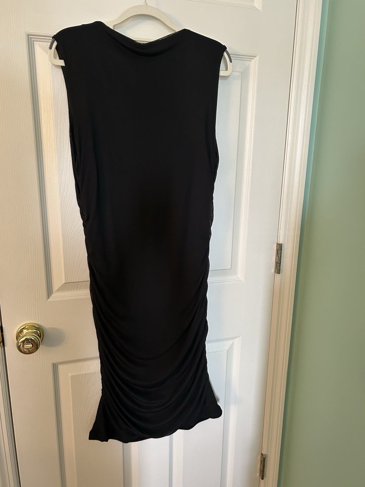 Gorgeous “Pretty Garden” Black, Curve-Hugging, Mid-Calf Dress, NWT, XL