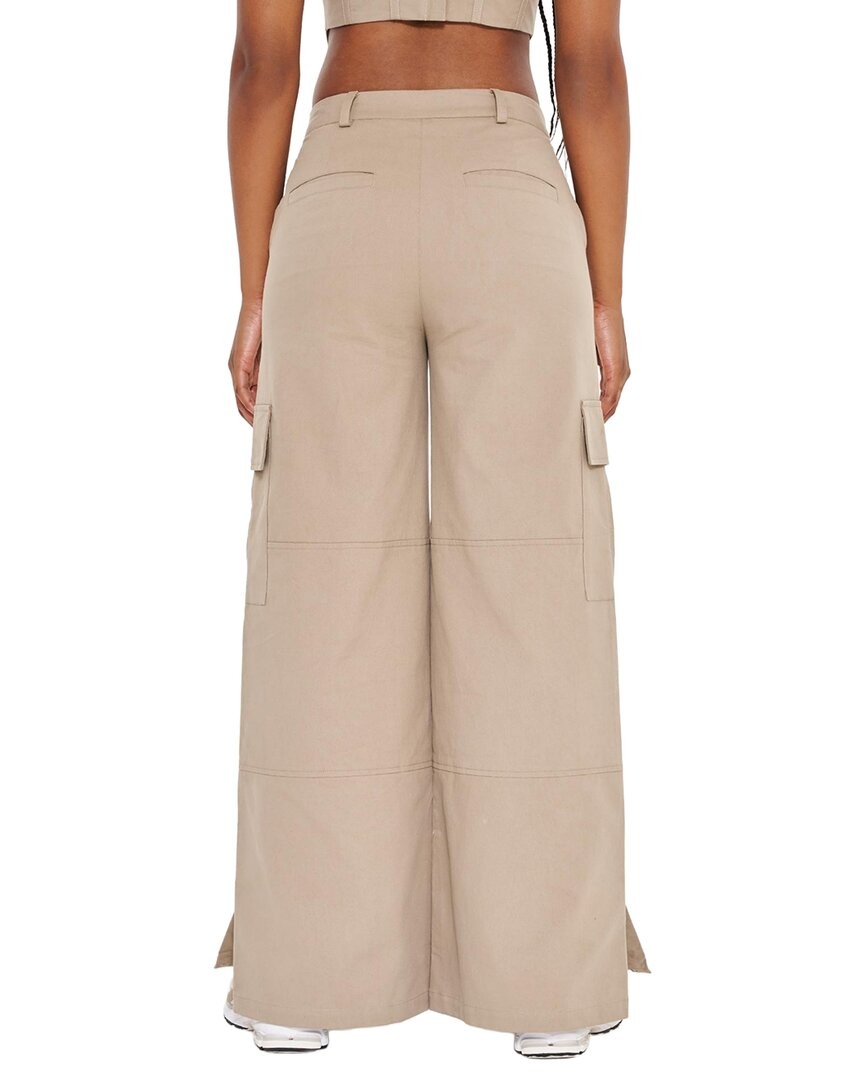 Extro&Vert Cargo Pocket Panel Trouser Women’s Tan 6