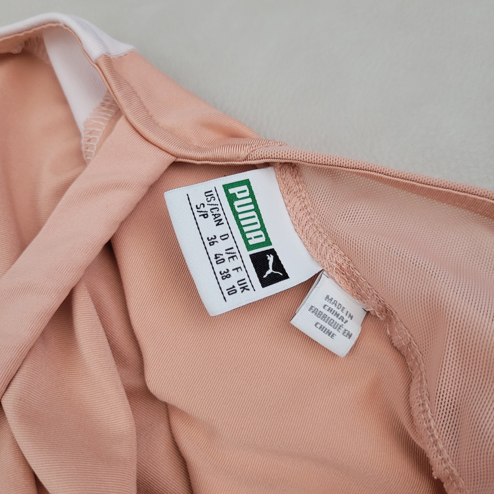 PUMA Womens Size Small Archive T7 Sport Dress Peach