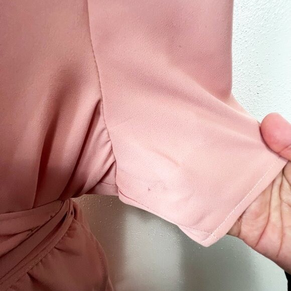 Standards & Practices Bridesmaid Dress Women Extra Large Pink Wrap Surplice NWT