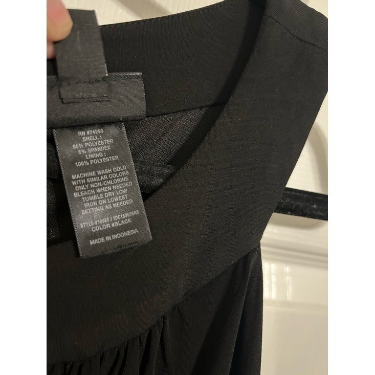 Enfocus Studio Black Sleeveless Maxi Dress