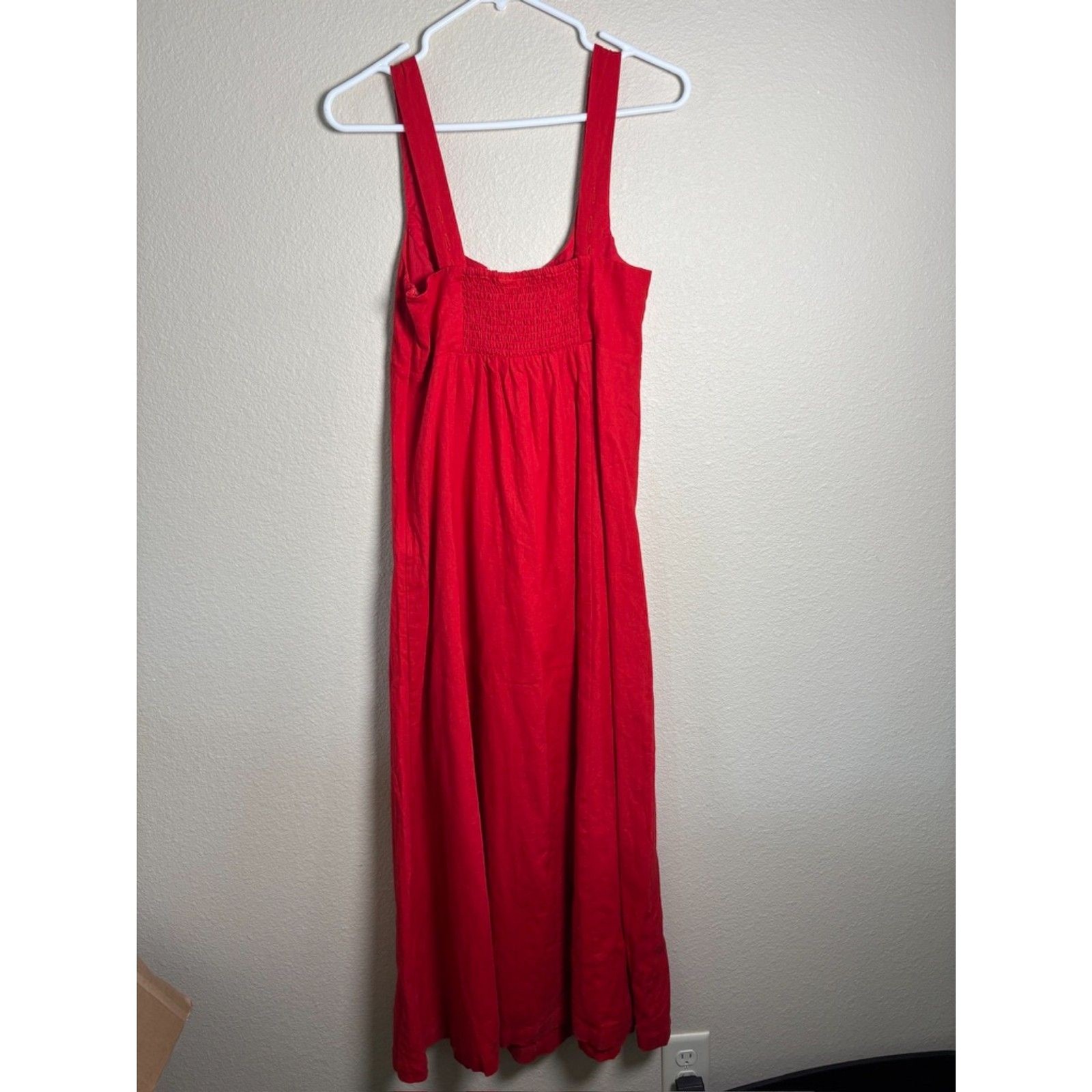 Gap x DÔEN Red Dress linen blend size M new with tags