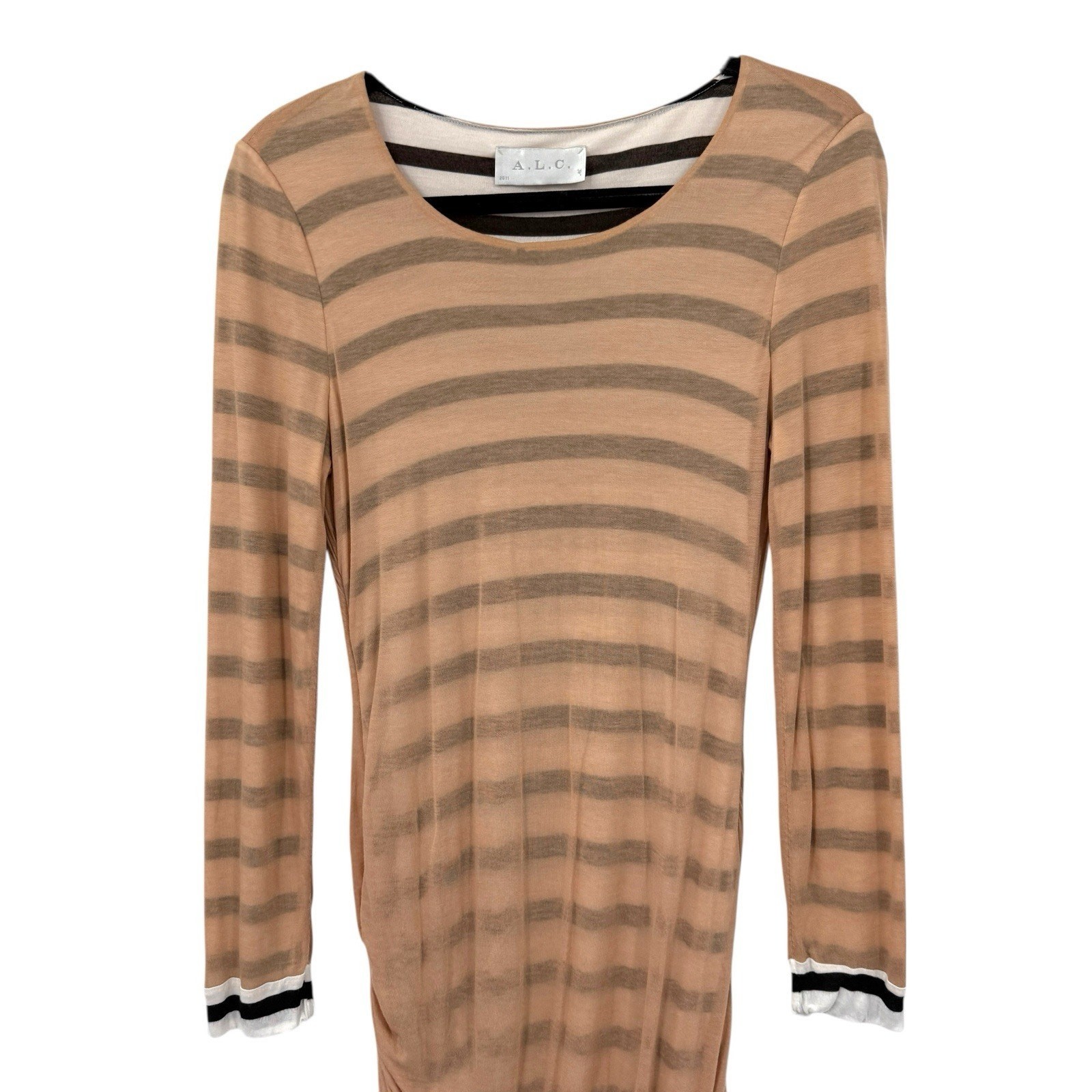 A.L.C. Reversible Stripe Baxter Jersey Dress Small Bodycon Sexy Statement