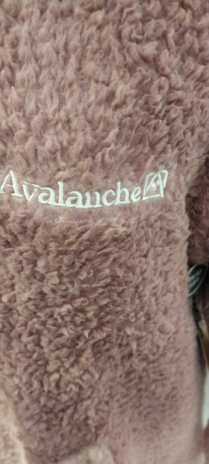 AVALANCHE SHEARLING HOODED SWEATER DRESS SZ LG BERRY COMBO