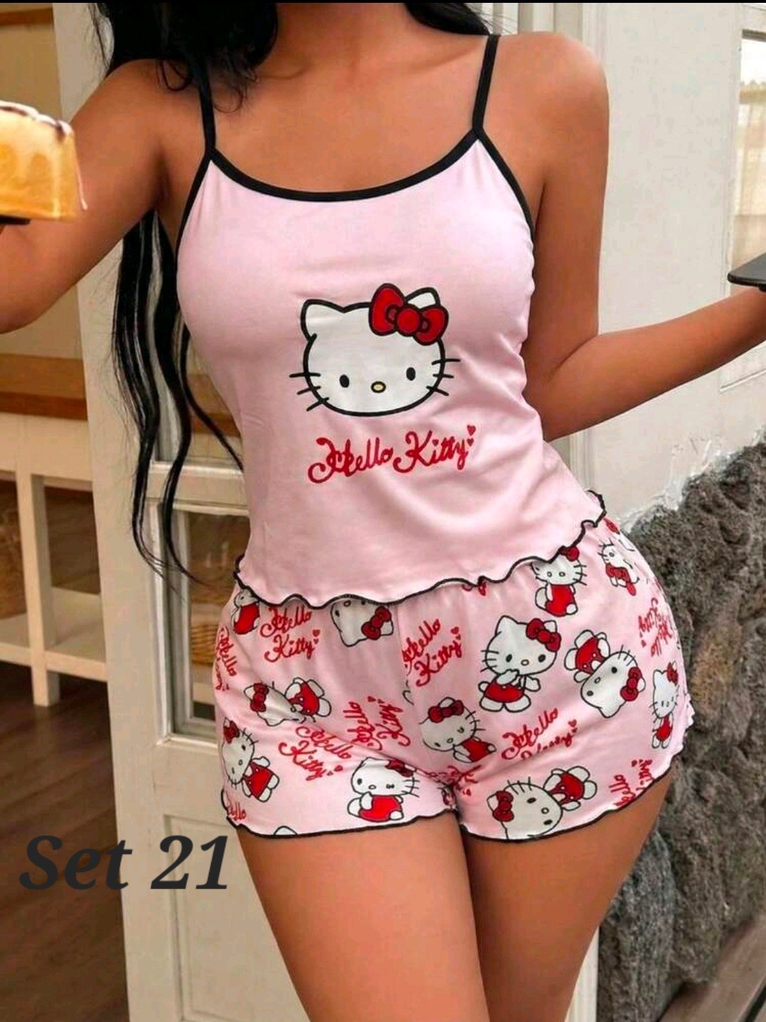 Women’s Hello Kitty Pajama Sets – 4 Different Styles