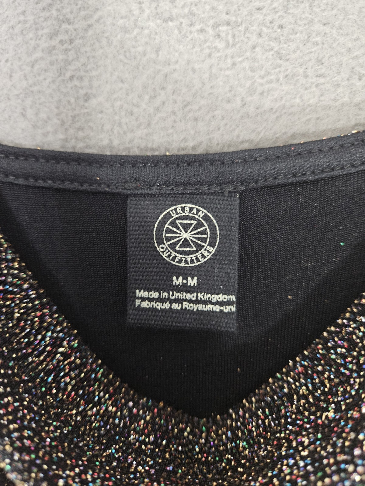 Urban Outfitters Medium Mini Spaghetti Strap Dress Multicolor Glitter Dance