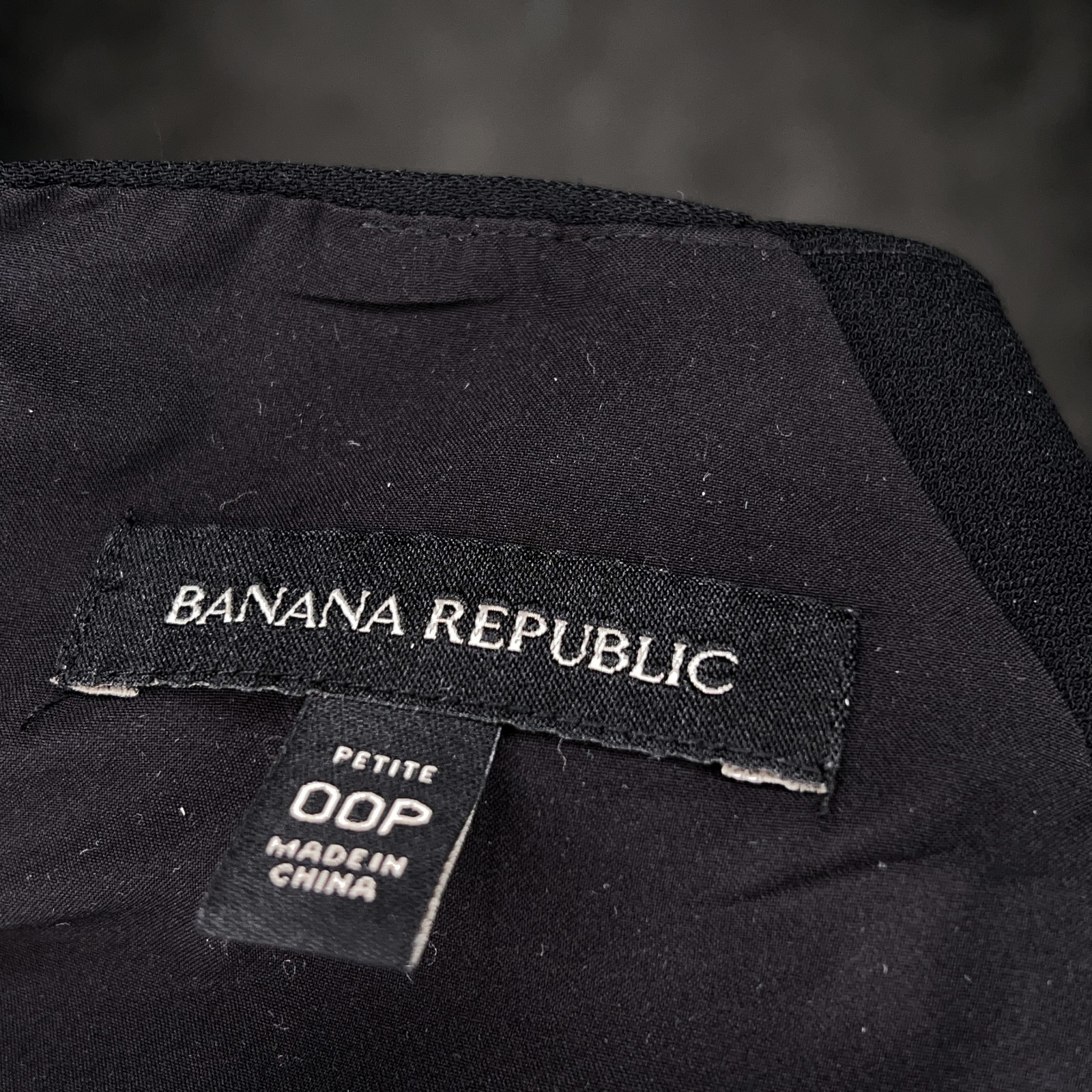 Banana Republic womens lined mini dress Petite size 00P solid black