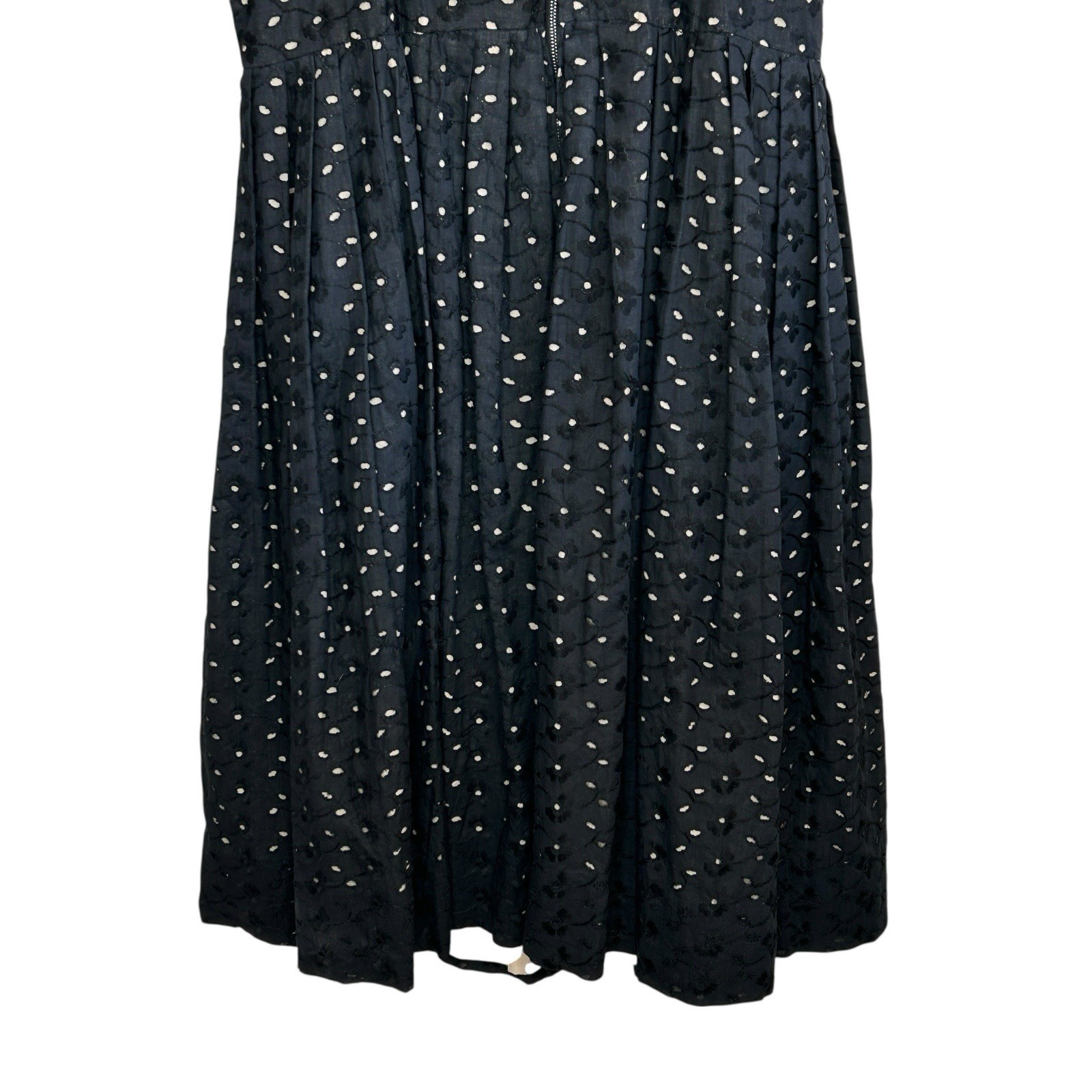 Vintage Billy Dee Eyelet Rockabilly Dress Small Whimsigoth Fit Flare 50s Midi
