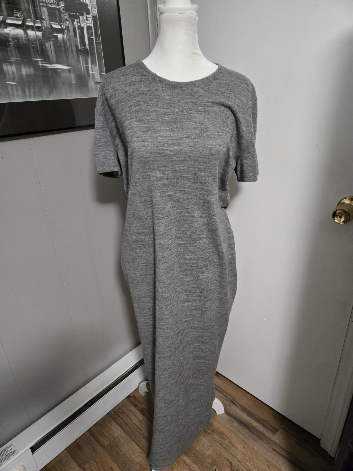 Finity Grey Sweater Dress With Matching Sweater Size Large