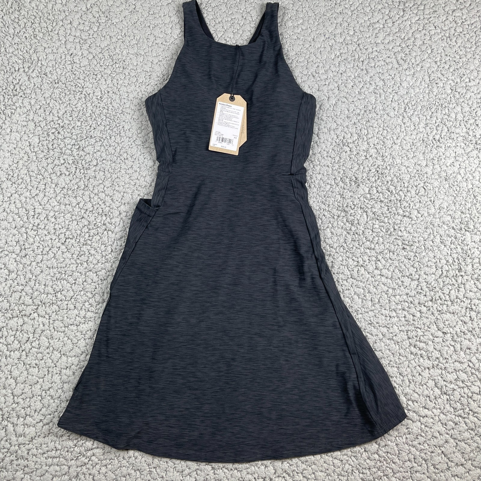 PrAna Kimble Athletic Stretch Dress Womens XS Black Heather Tennis Golf $99