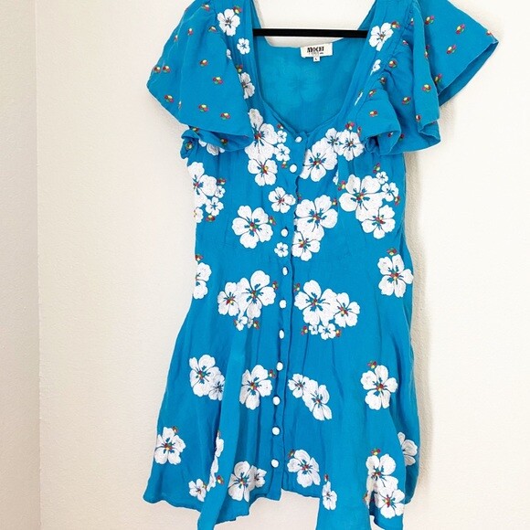 All Things Mochi Kay Dress in blue