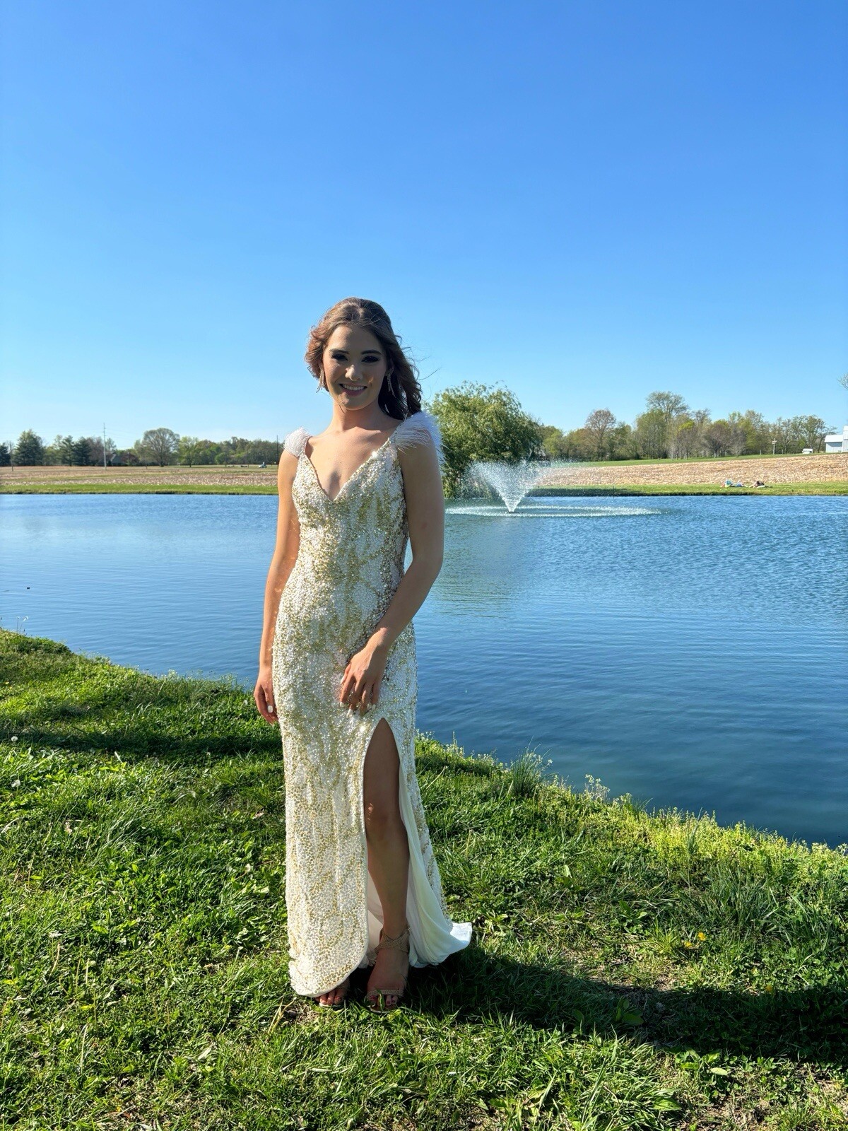 prom dress size 0 worn once$300