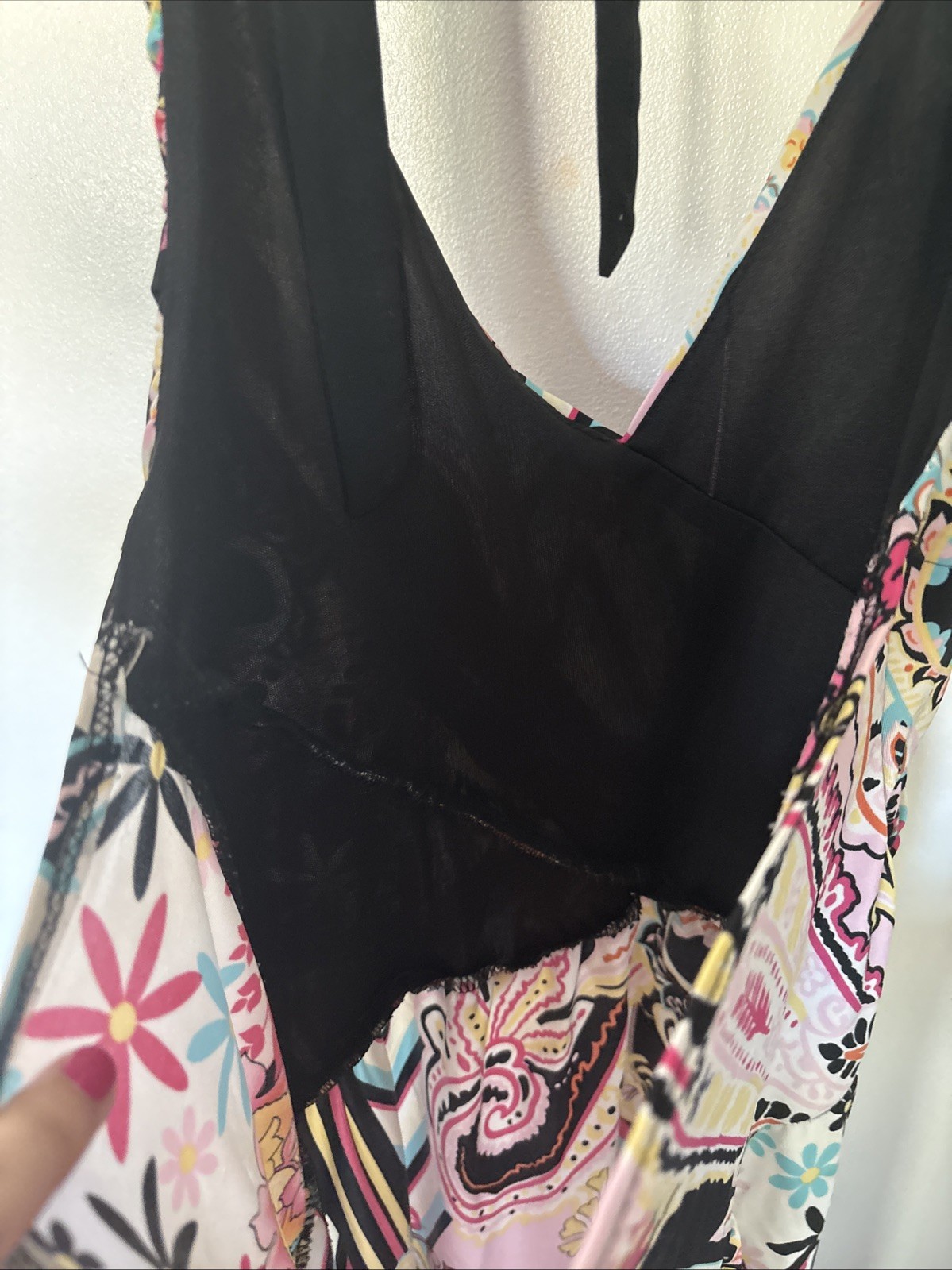 Jacqueline Studio Floral Sleeveless Dress Vintage Y2K, Size S Japanese Print