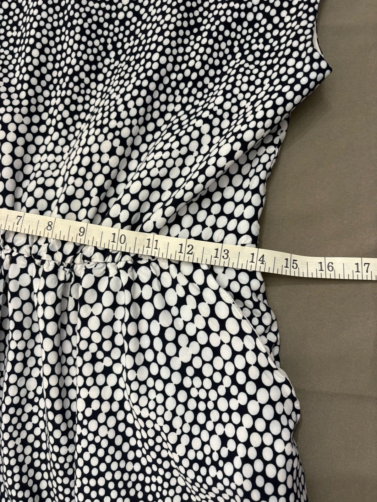 Gap Designed & Crafted Felicia Polka Dot Navy White Dress (450981) Women’s Small