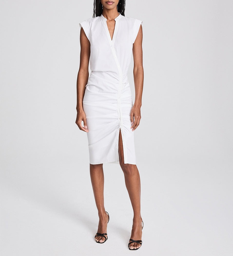 Women Veronica Beard V-neck Fit Bodycon Mini Dress