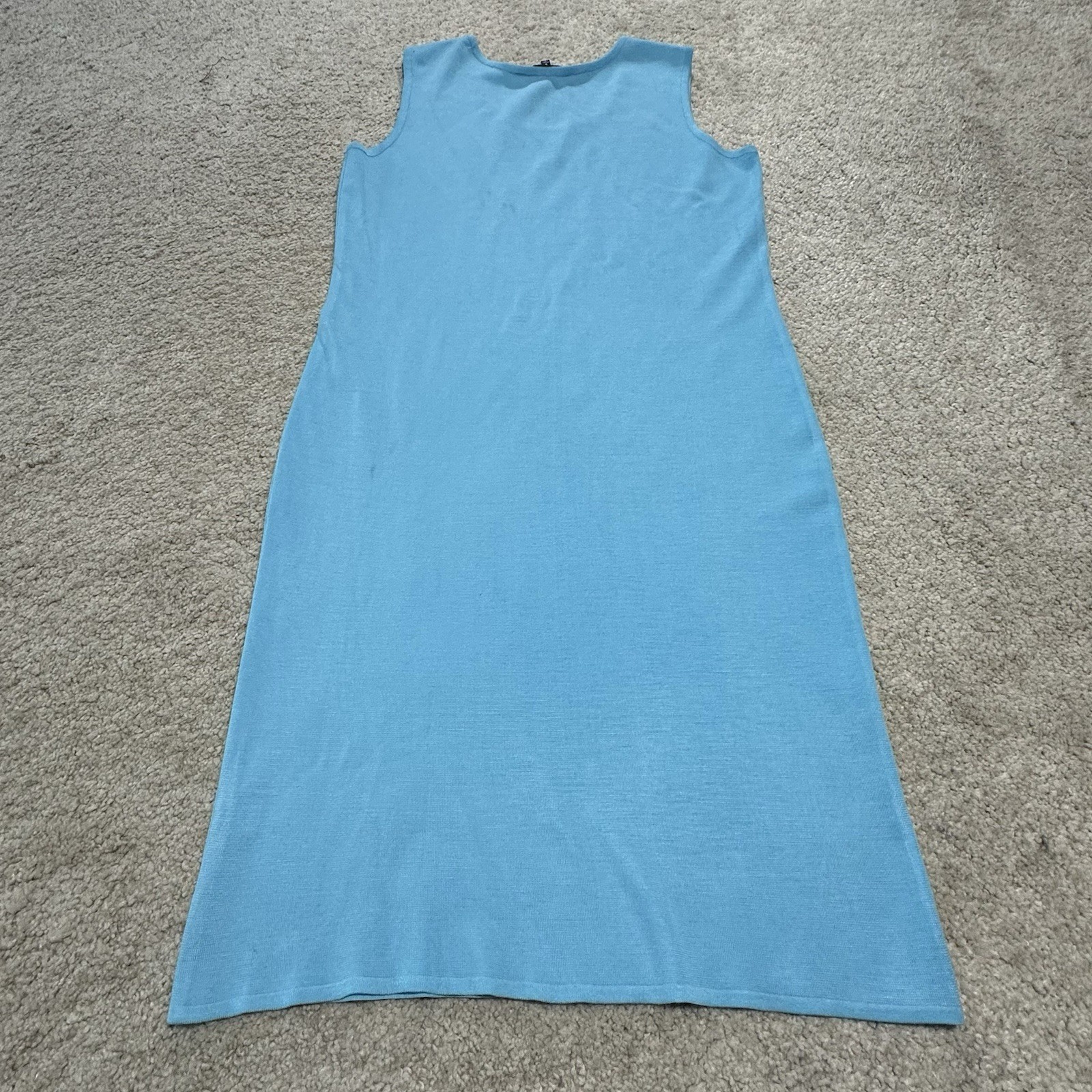 Ming Wang Sleeveless Shift Dress Women’s S Blue Knee Length Pencil