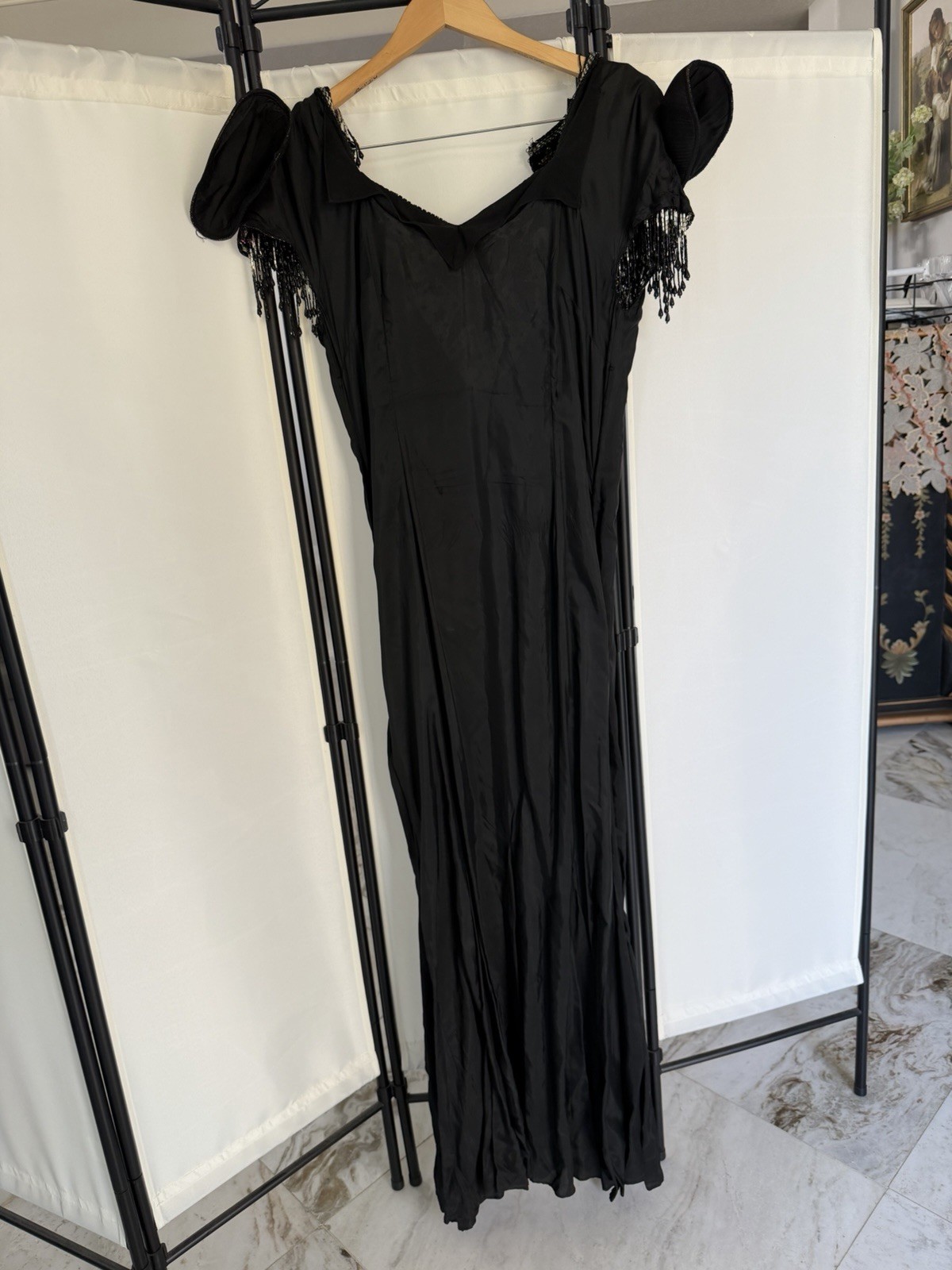 Luxury Vintage Oleg Cassini Celestial Silk Gown