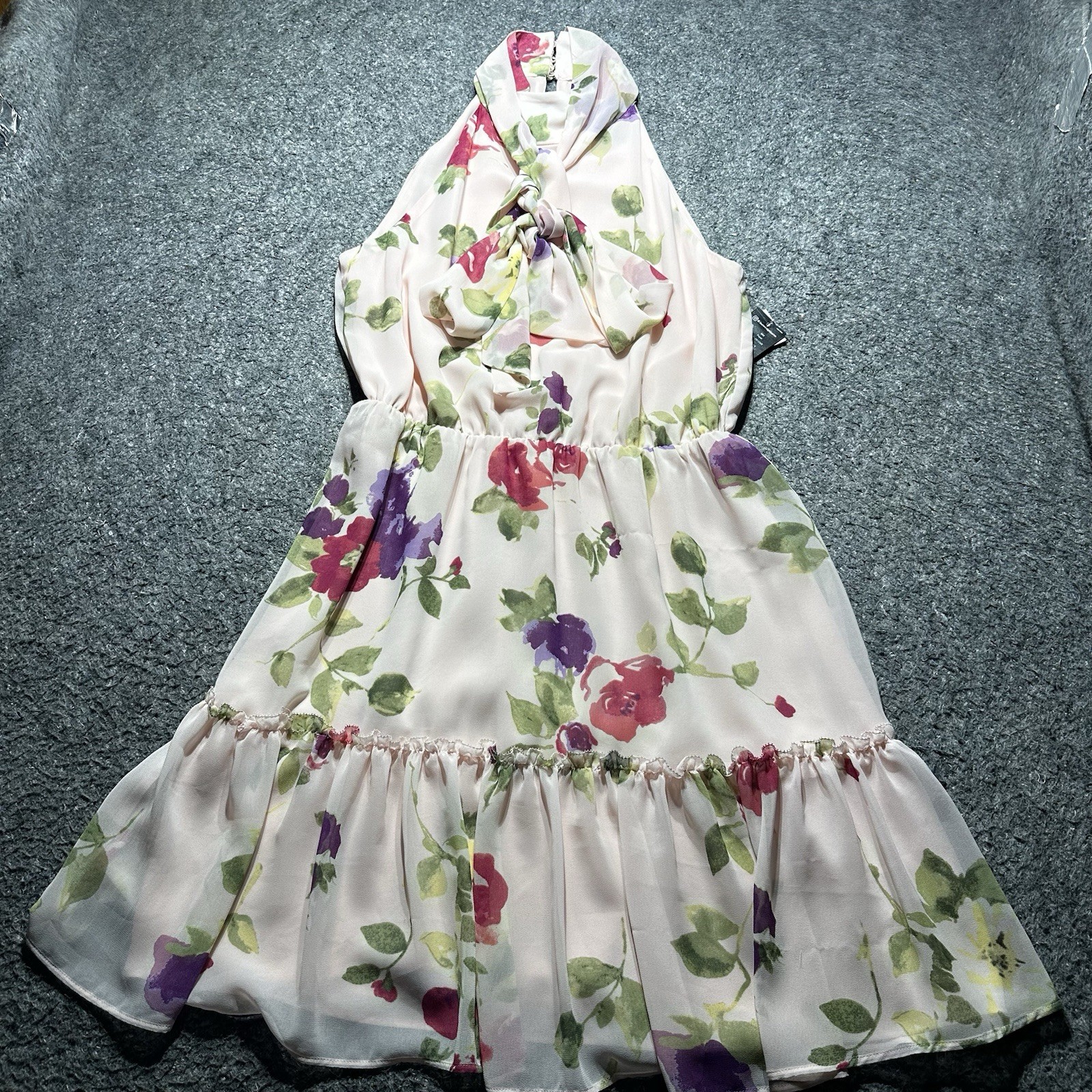 Ralph Lauren Women’s Floral Chiffon Sleeveless Dress Size 6 NWT