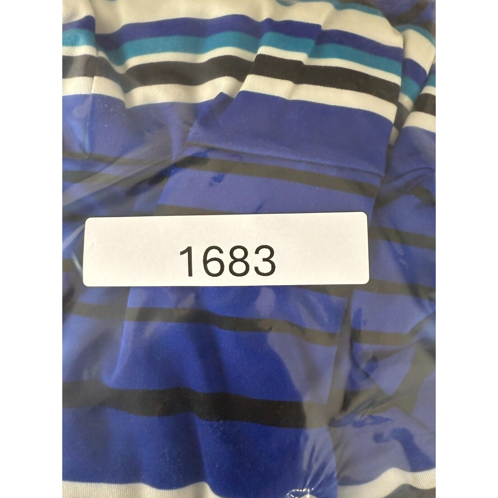En Focus Studio Size S Striped S Cap Sleeve Sheath Knee Length Dress Blue