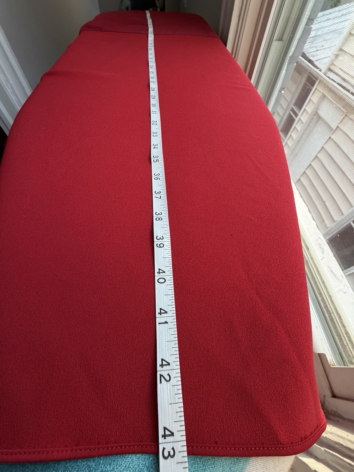 Halogen Satin Wrap Dress Size 2X Red Tie Waist Asymmetrical Cuff Sleeves Midi