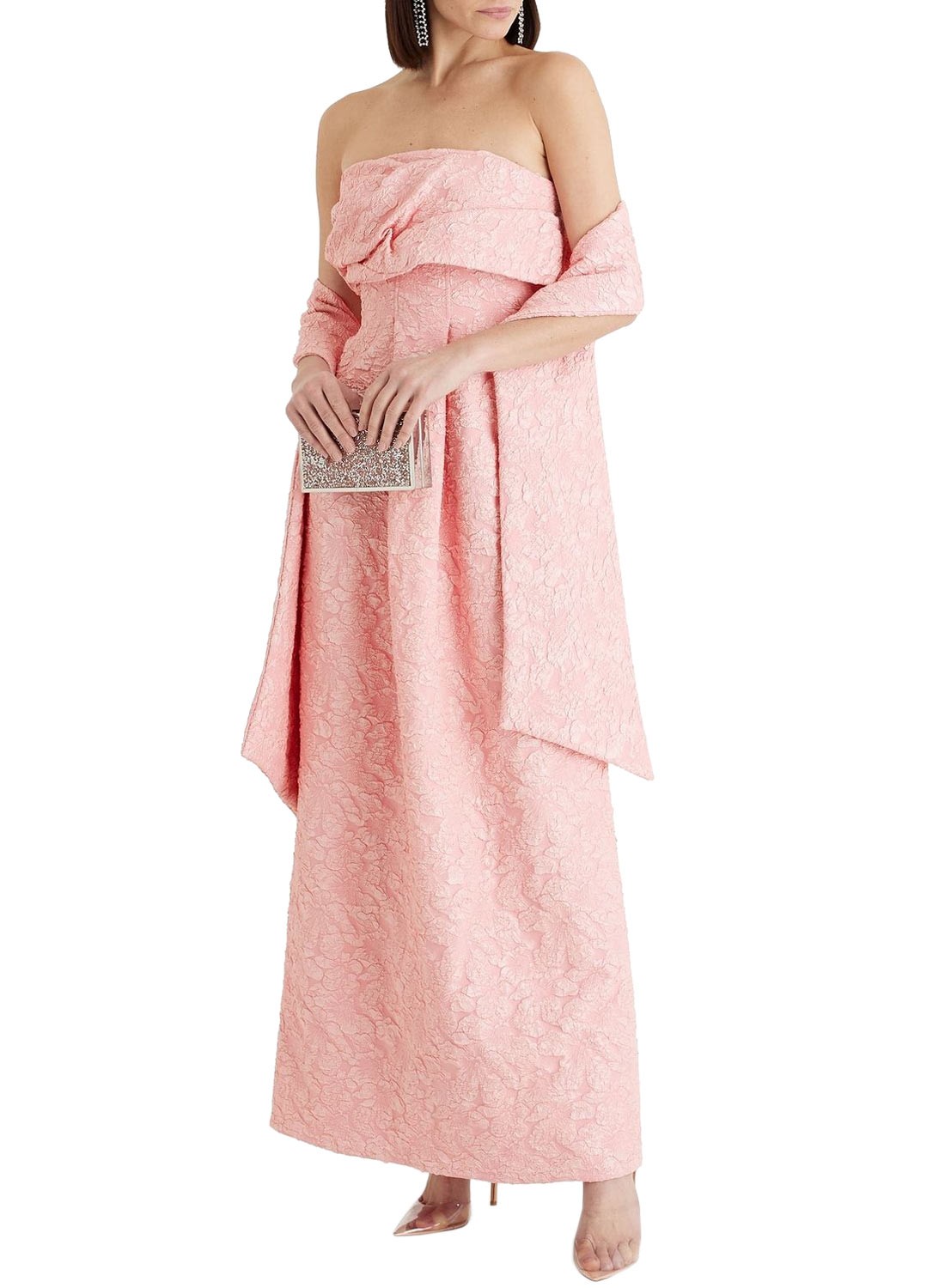 Jonathan Simkhai Womens Ariana Strapless Draped Gown 0 English Rose – NWT $1195