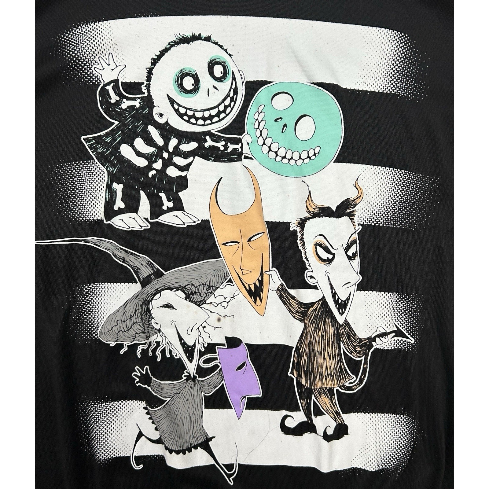 Nightmare Before Christmas Hooded Sleep Shirt Hoodie Dress Black M 8-10 Disney