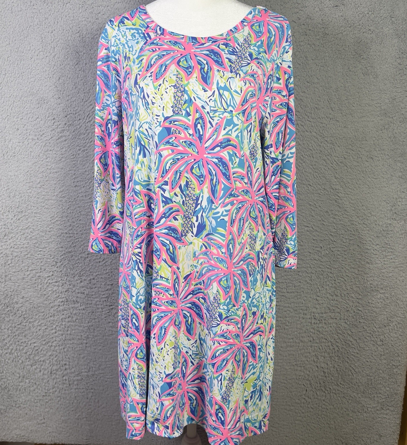 Anthonys Resort Wear Dress Womens Medium Multicolor Floral Casual Active Preppy