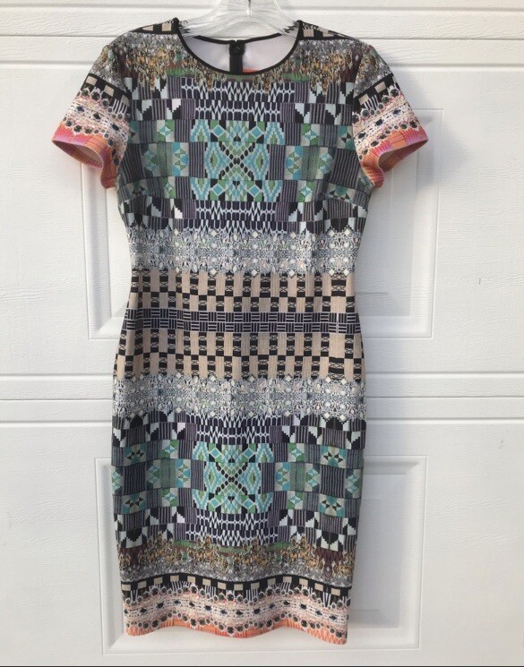 Clover Canyon Dress Bodycon Sookie Stackhouse True Blood Blue Neoprene