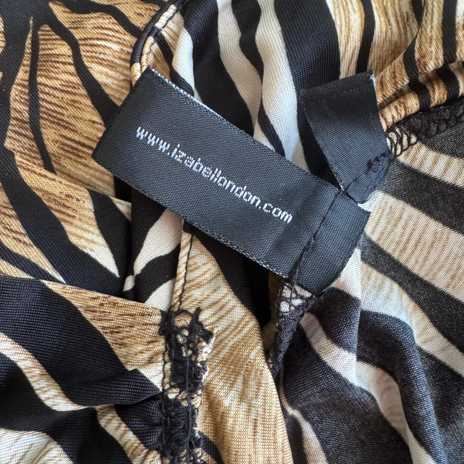 Izabel London Animal Print Handkerchief Hem Sweetheart Neckline Sundress Size 4