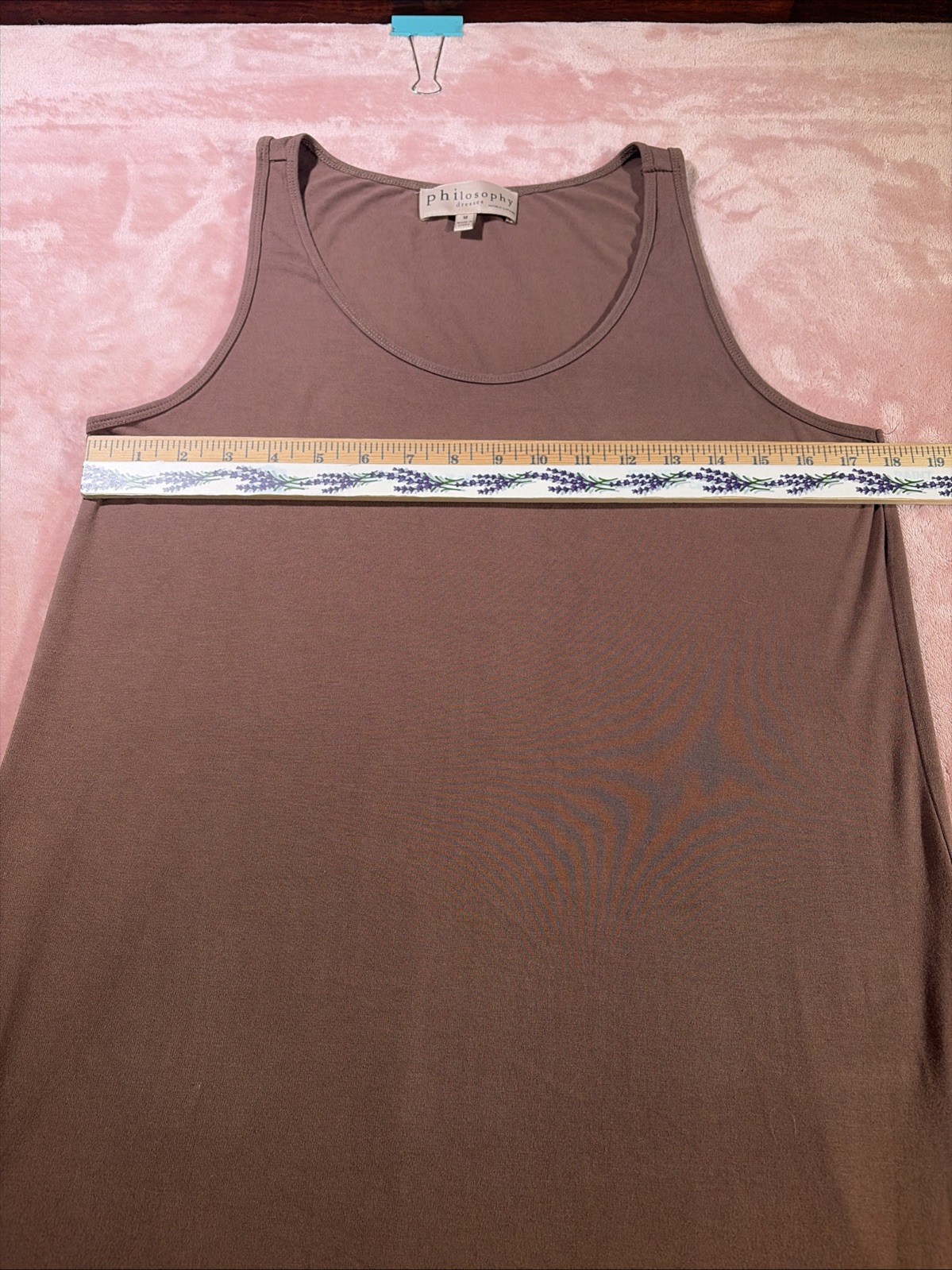 Philosophy Sleeveless Brown Maxi Dress Med minimalist, beach, vacation, Fall