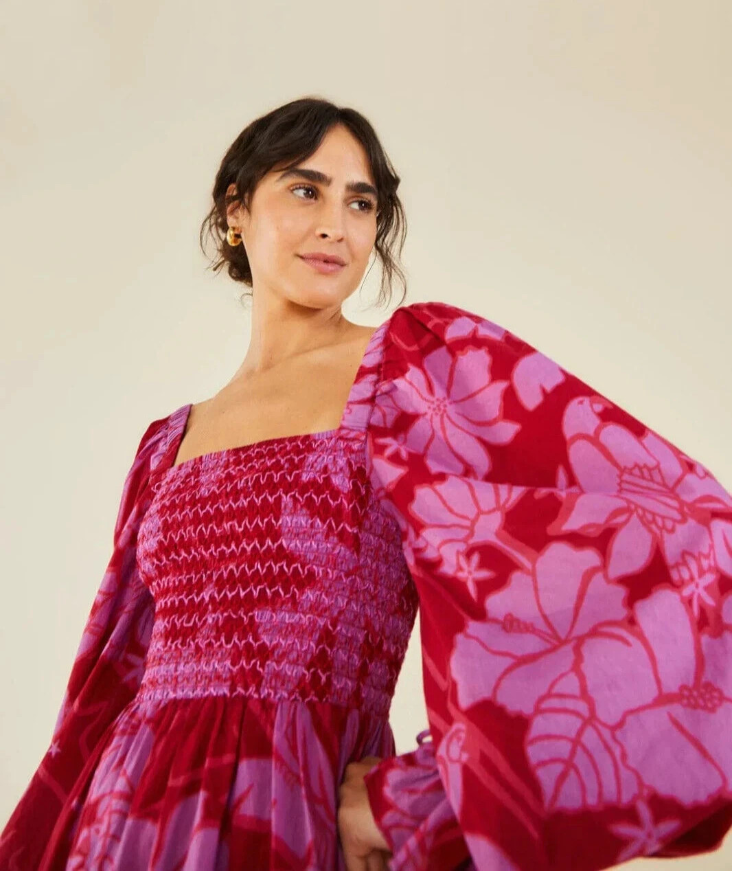 FARM RIOLiving Nature Burgundy Midi Dress Regular price $245 Small