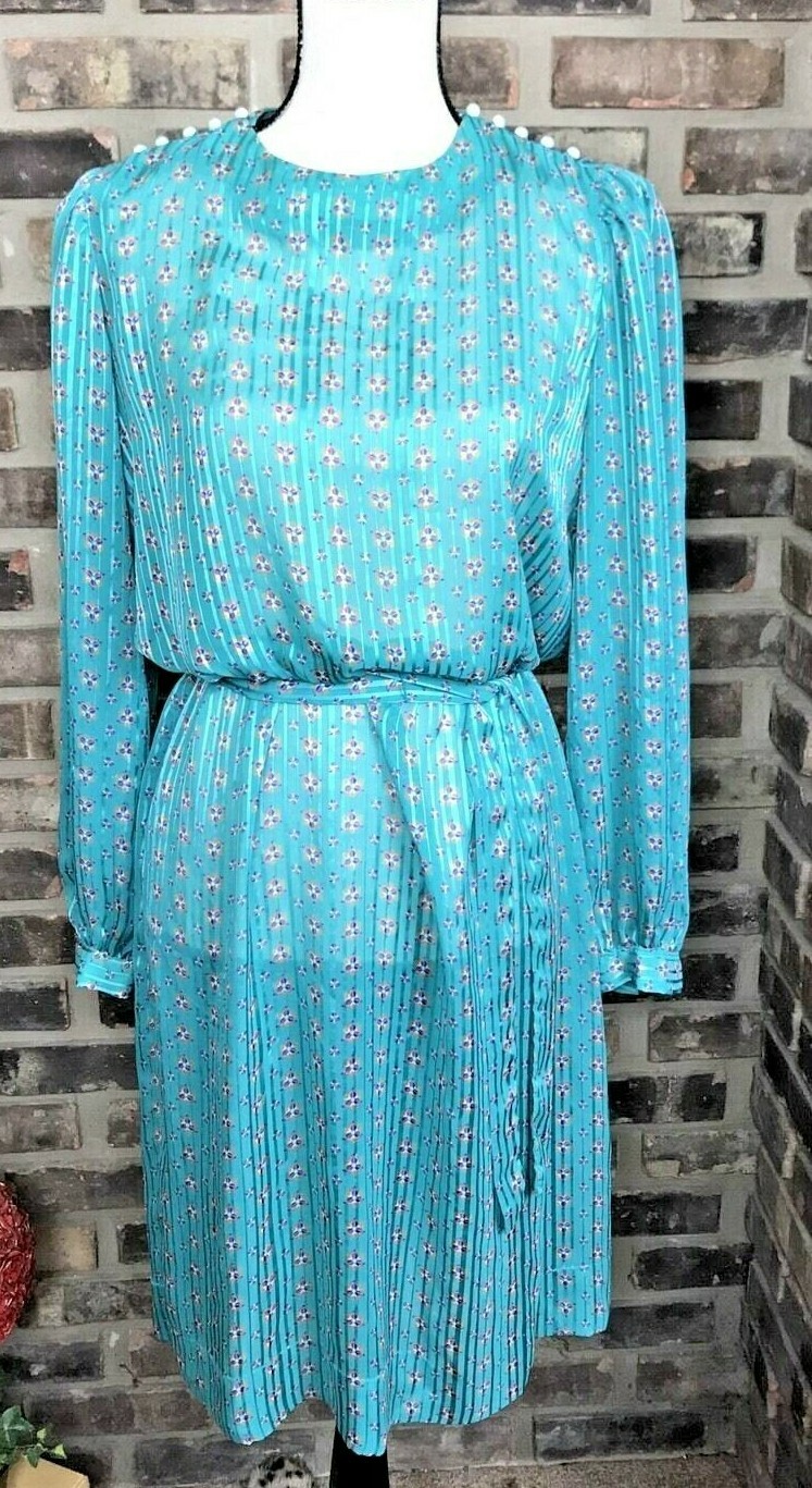 Vintage Bows & Arrows Women’s Dress size SMALL Semi Sheer Green NWT!! AA