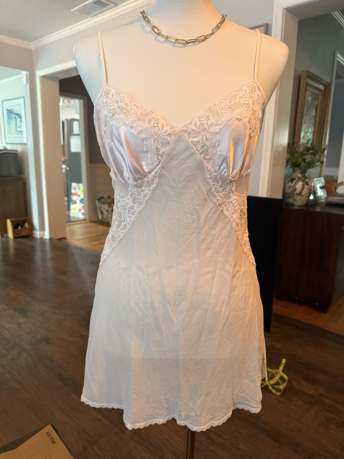 Victoria’s Secret Dress Y2K Women Medium Baby Pink Fairy Coquette Femme Lace