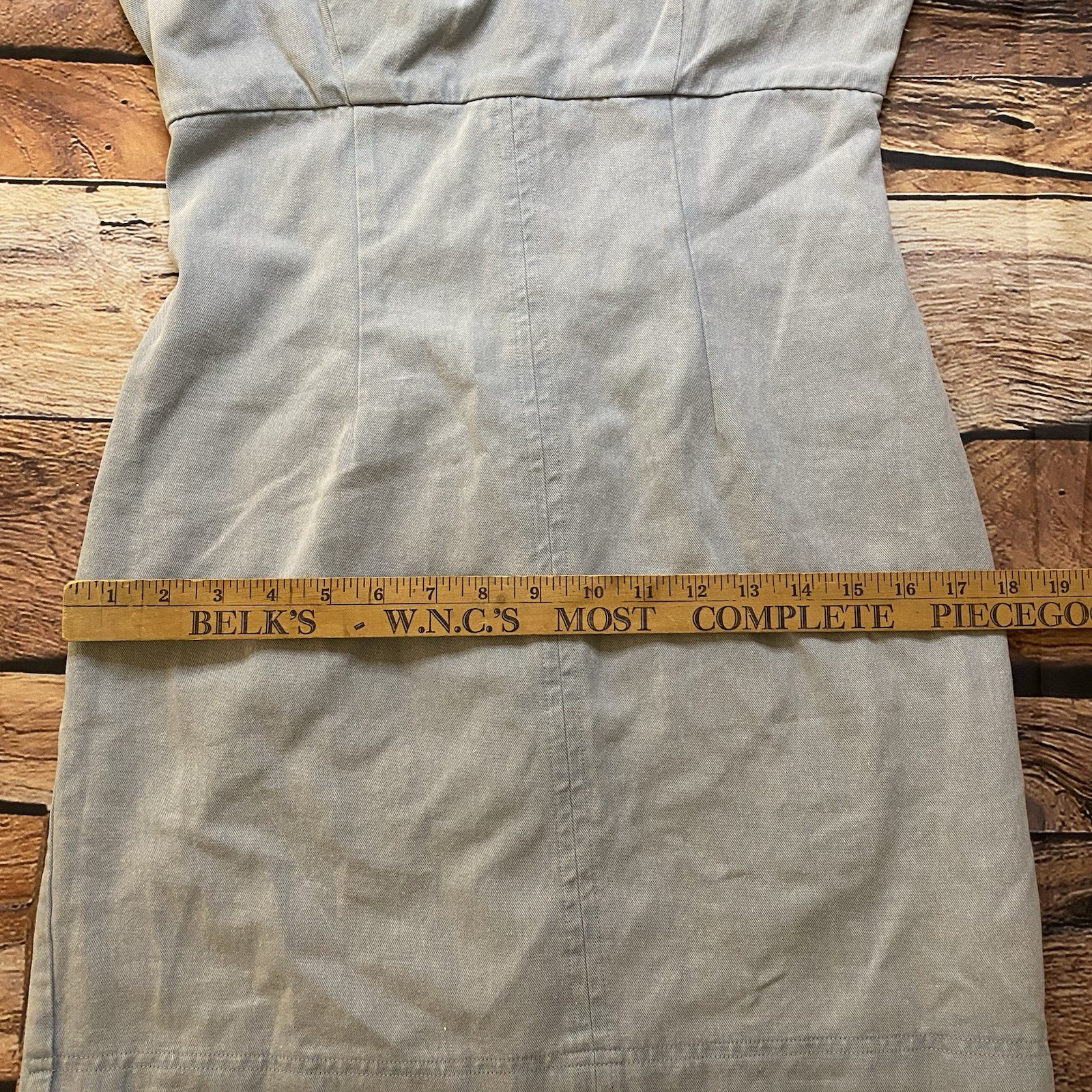 Miami For Francesca’s Lightwash Denim Spaghetti Strap Mini Dress Size Medium