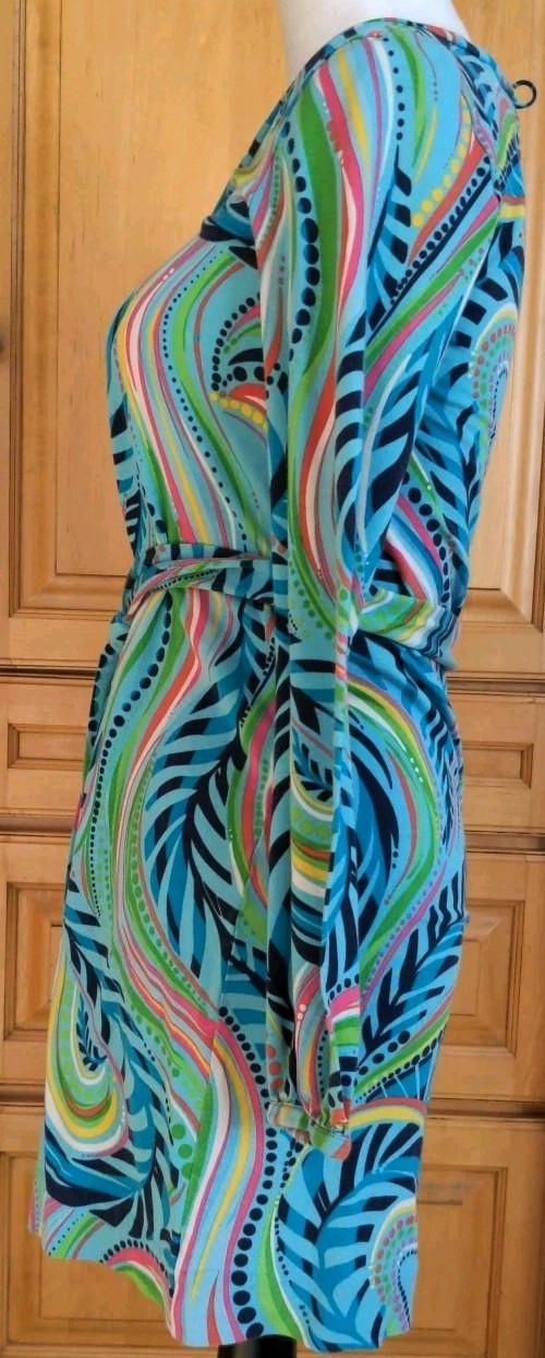 Lilly Pulitzer Multicolor Silk/ Cotton Blend Tunic Dress Tropical Resort XS