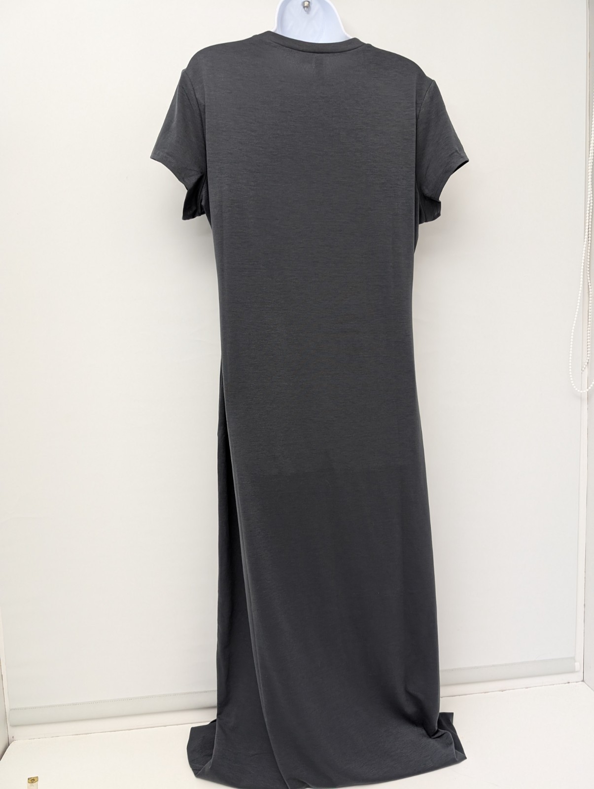 H&M Basic Grey Maxi Dress XL 95% Polyester 5% Elastane Made in Vietnam Womens