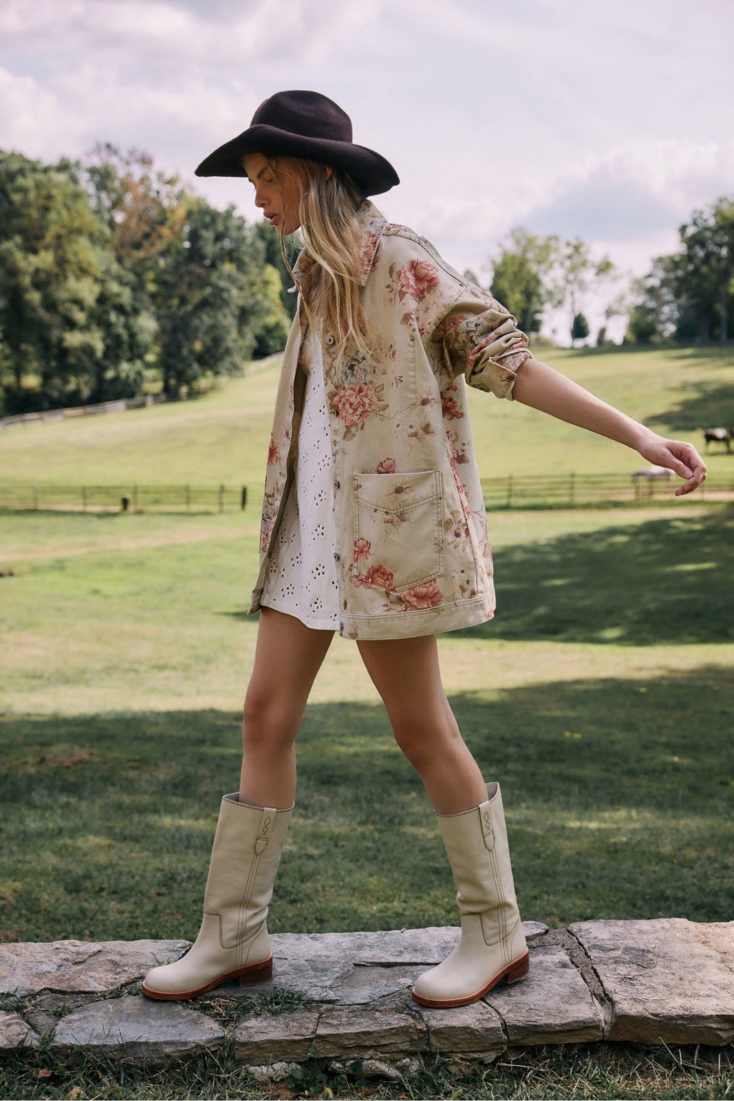 NWOT Free People Full Bloom Mini A-Line Slip Dress Eyelet White Sz M